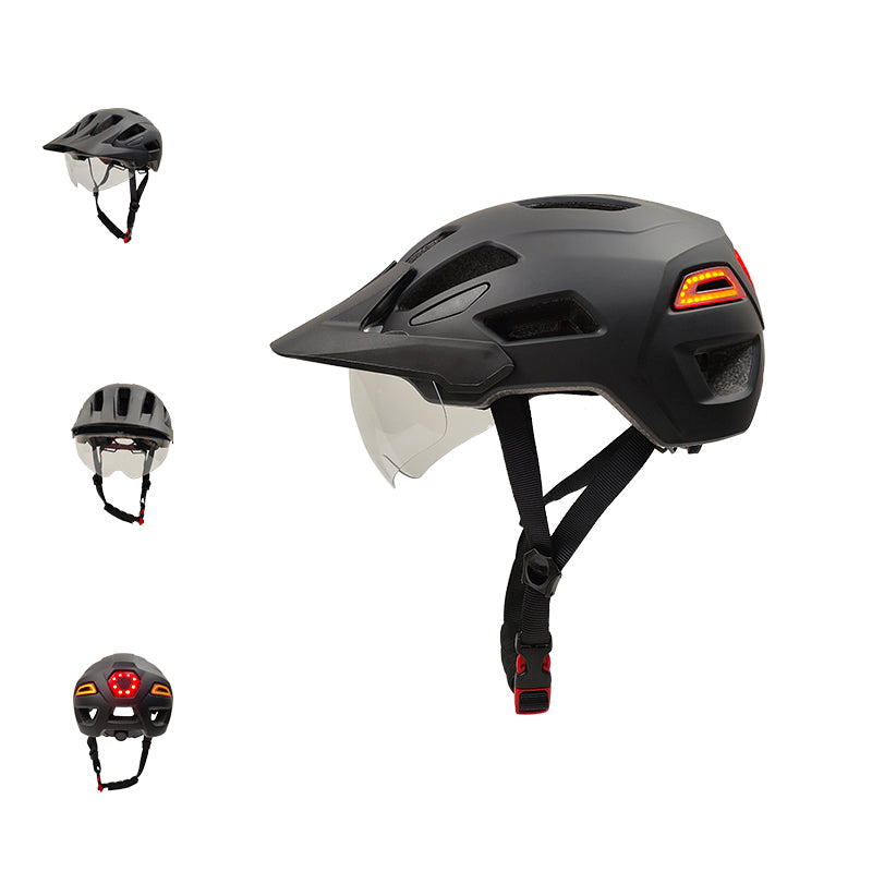 fahrradhelm drehverschluss reparieren YOLOON YL168 LED-Sicherheitshelm für Elektrofahrräder für Männer und Frauen