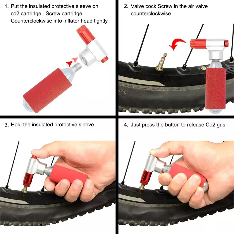 Inséideoir Mini CO2 ZOYOSPORTS do Rothair Bhóthair agus Sléibhe