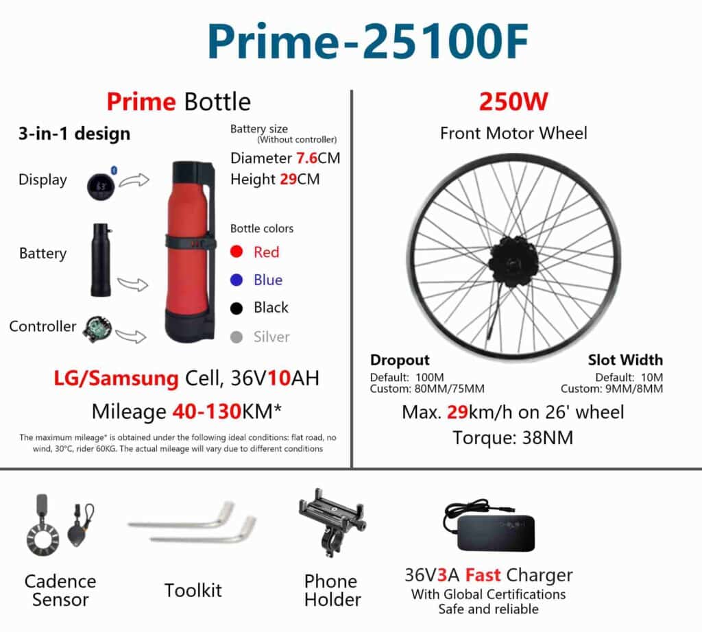 Geeko Front Wheel Ebike Conversion Kit