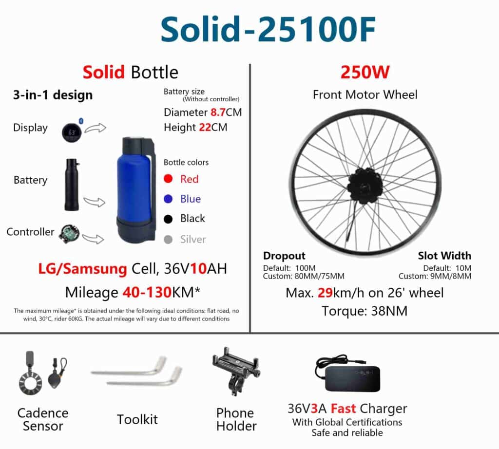Geeko Front Wheel Ebike Conversion Kit