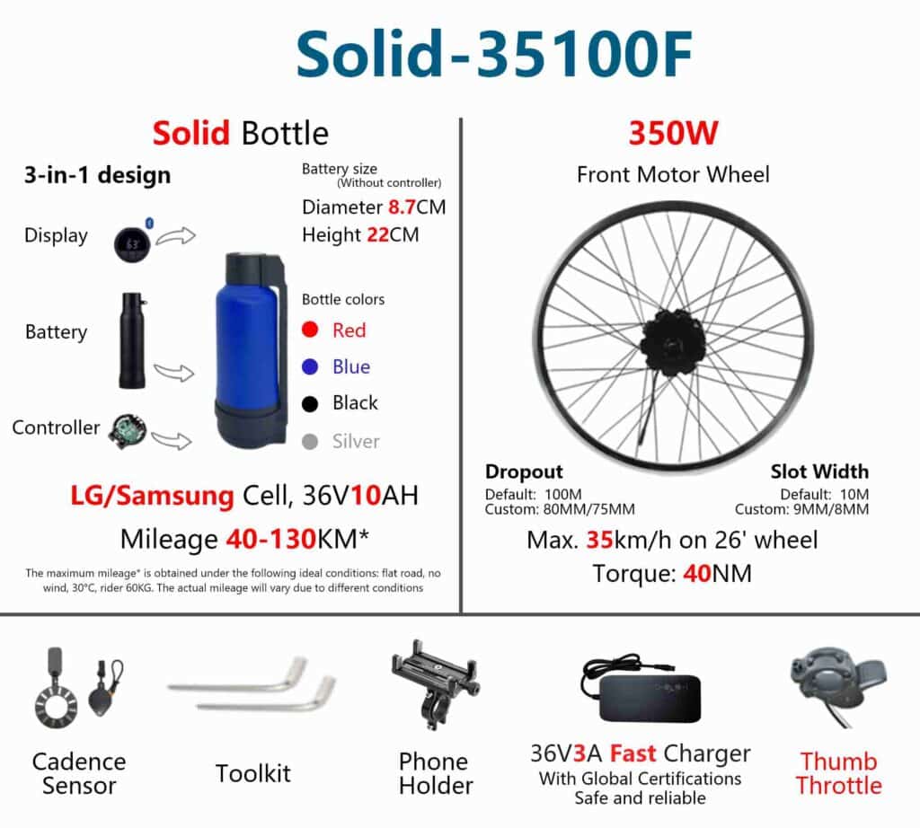 Geeko Front Wheel Ebike Conversion Kit