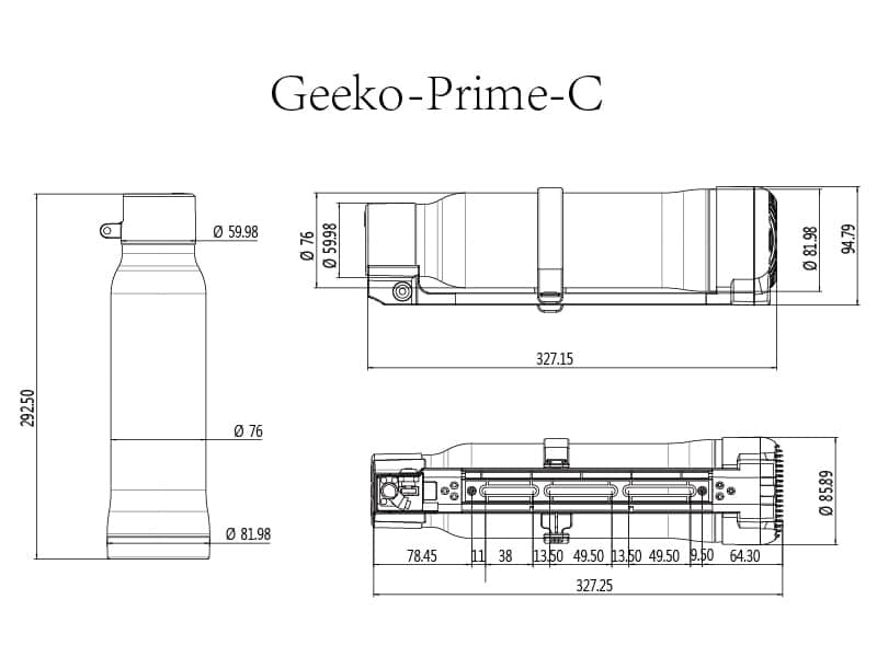 Geeko Bottle Battery – 36V/48V, 5.2–20AH