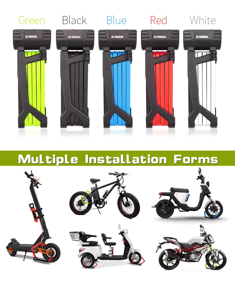 Zložljiva ključavnica iz trdega jekla ETOOK ET490