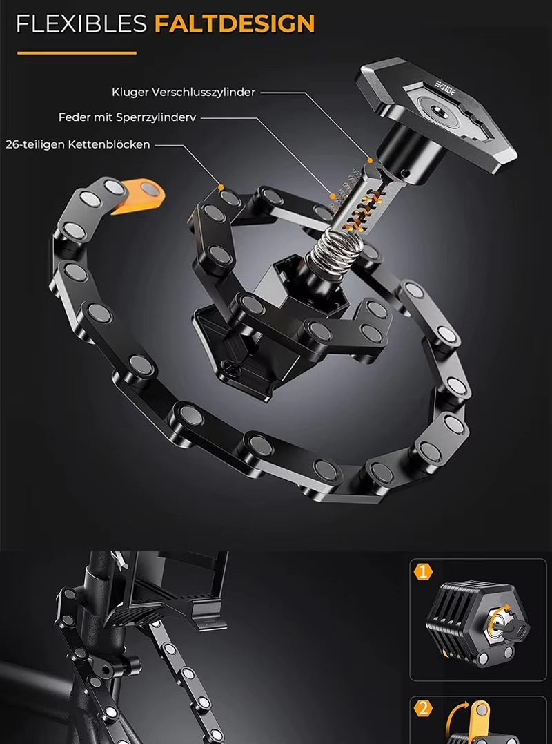 SENDE Folding Bike Lock