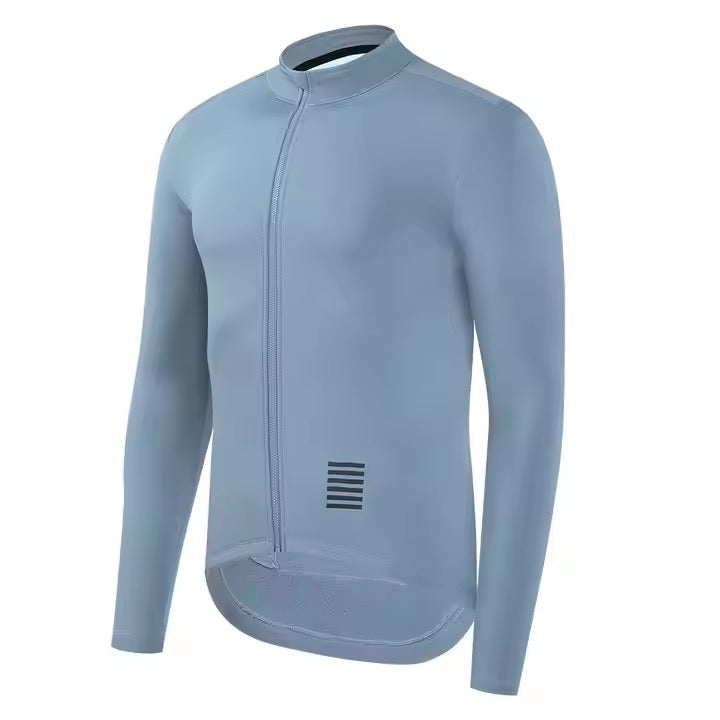 Ykywbike Men's Cycling Jersey Jacket Winter 5-15℃ Thermal Fleece Long Sleeves