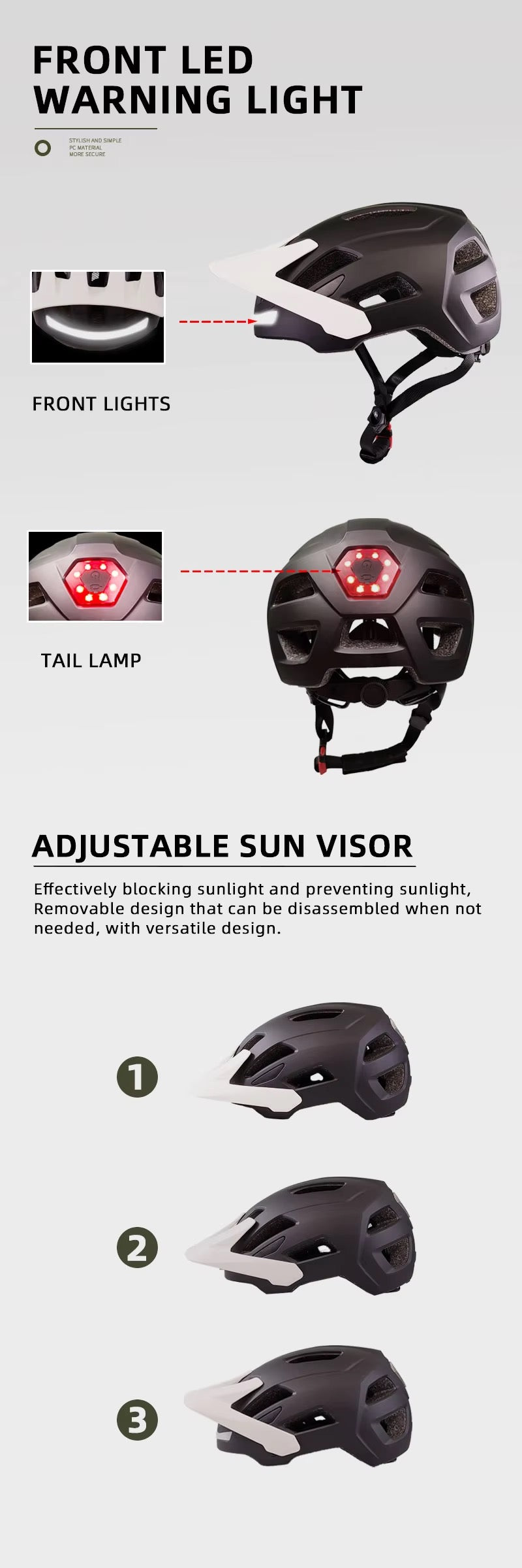 YOLOON Coloured Lantern Cycling Helmet