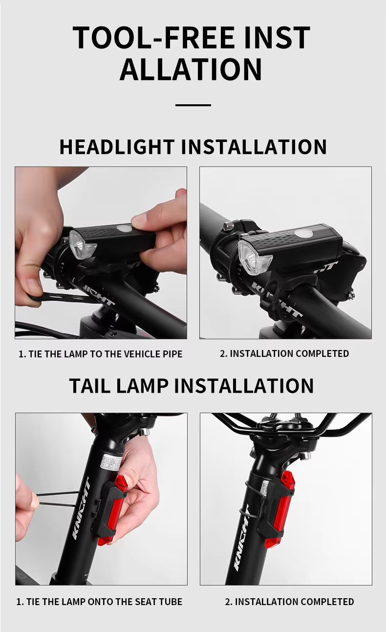 Youshuo Front And Back Bicycle Lights