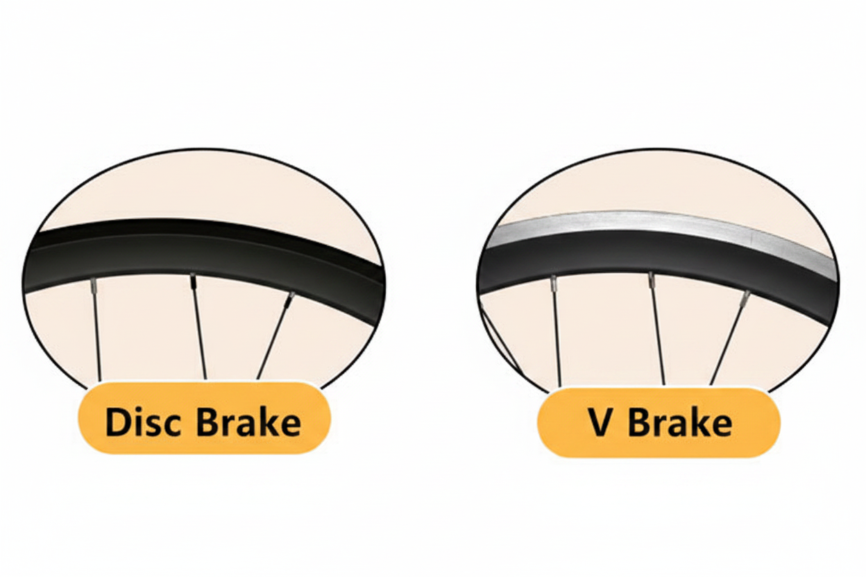 Disc Brake vs V Brake 清晰版