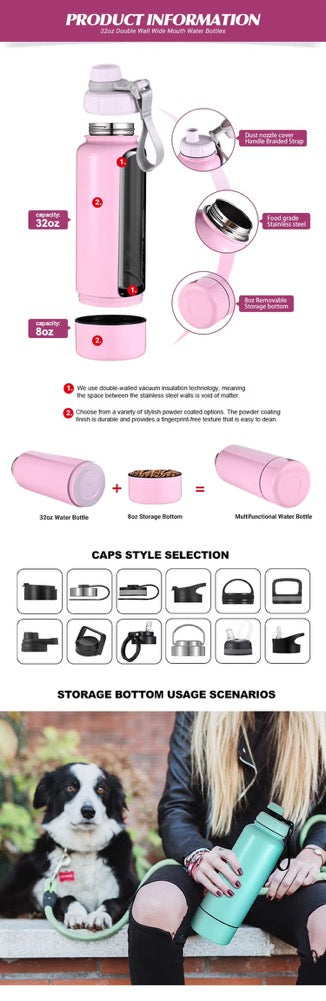 Everich Eco Friendly Insulated Stainless Steel Flask Water Bottle