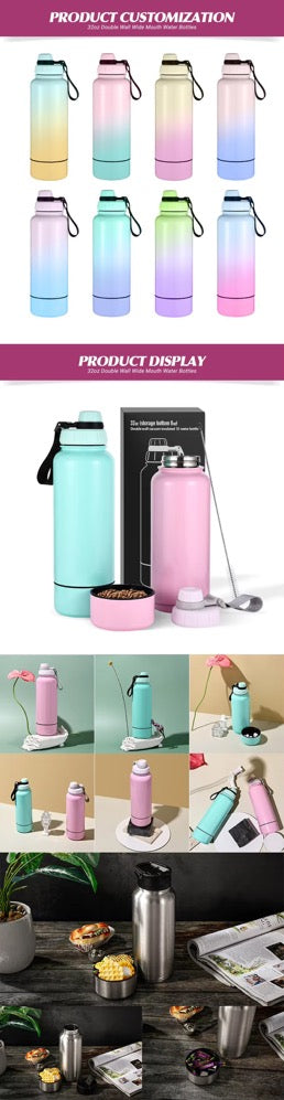 Everich Eco Friendly Insulated Stainless Steel Flask Water Bottle