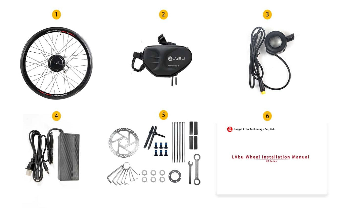 LVBU KD Series Ebike Conversion Kit-inbox