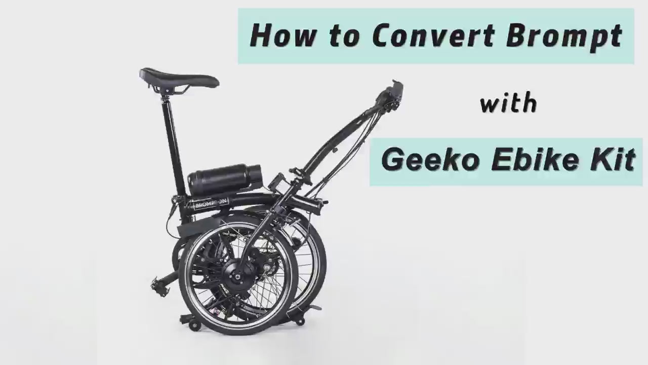 Turn Brompton into an electric Brompton with Geeko e-bike kit
