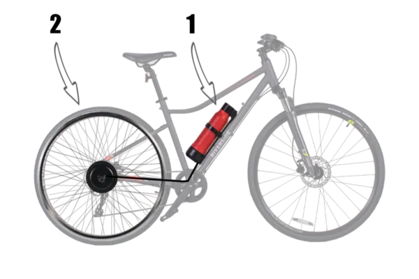 100G Geeko Hinterrad-E-Bike-Umrüstsatz – DIY E Bicycle